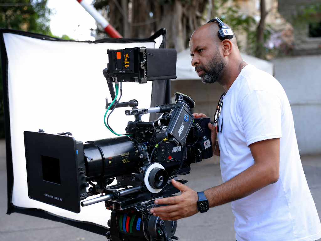 Ahmed Kardous DOP on set with ARRI camera